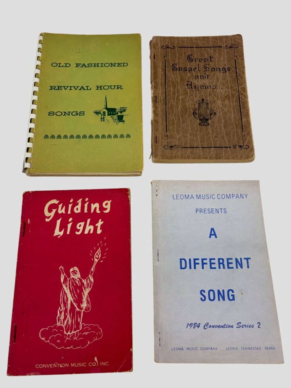 Vintage Gospel Hymnal Songbook Lot 4 1942 1950 1969 1984 Shape Note Church Music